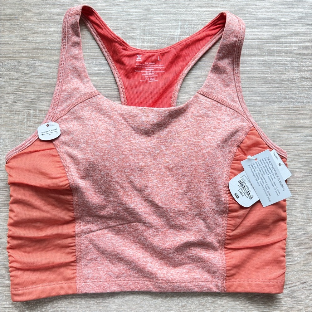 Women's Coral Sports Bra